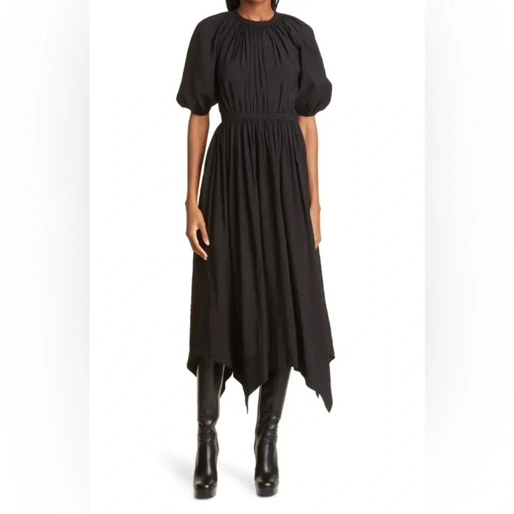 Ulla Johnson Cybil puff sleeve handkerchief hem  maxi dress - Picture 2 of 15